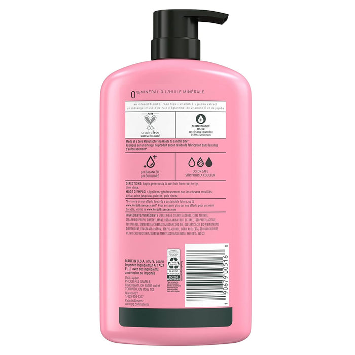 Herbal Essences Rose Hips Conditioner – Mindful Shower Moment for Women, Silicone-Free Smoothness with Jojoba