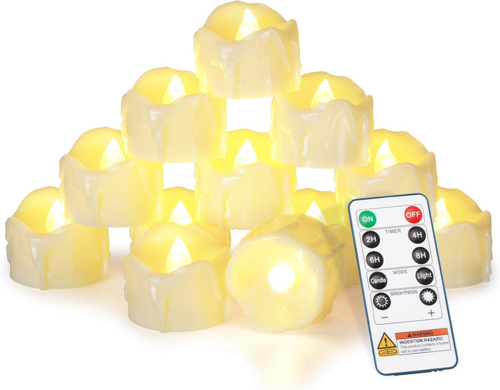 Remote Timer, White Body, Warm White Glow