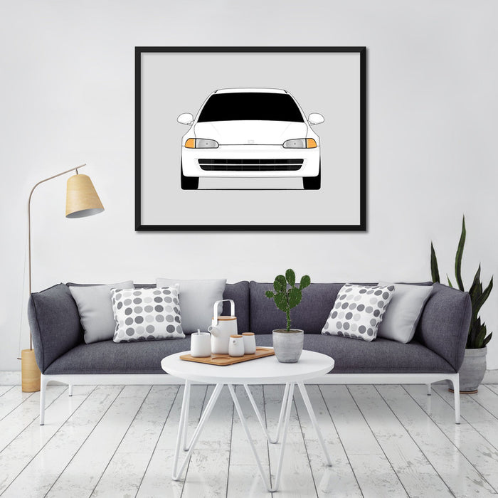 Honda Civic Sedan (1991-1995) Gen 5 Poster