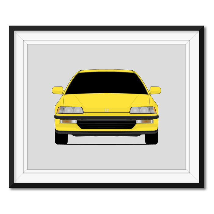 Honda Civic Si (1988-1991) Gen 4 Poster