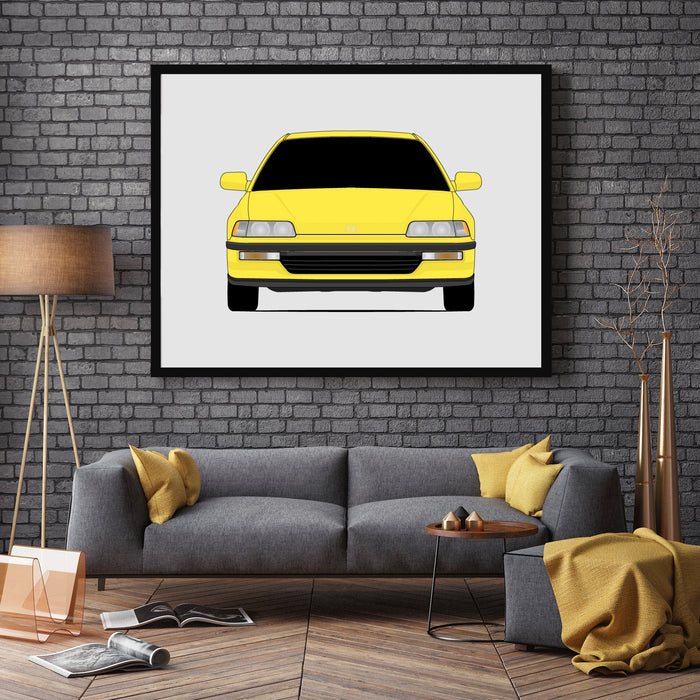 Honda Civic Si (1988-1991) Gen 4 Poster