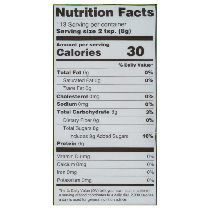 mild caramel-like flavor profile from retained molasses