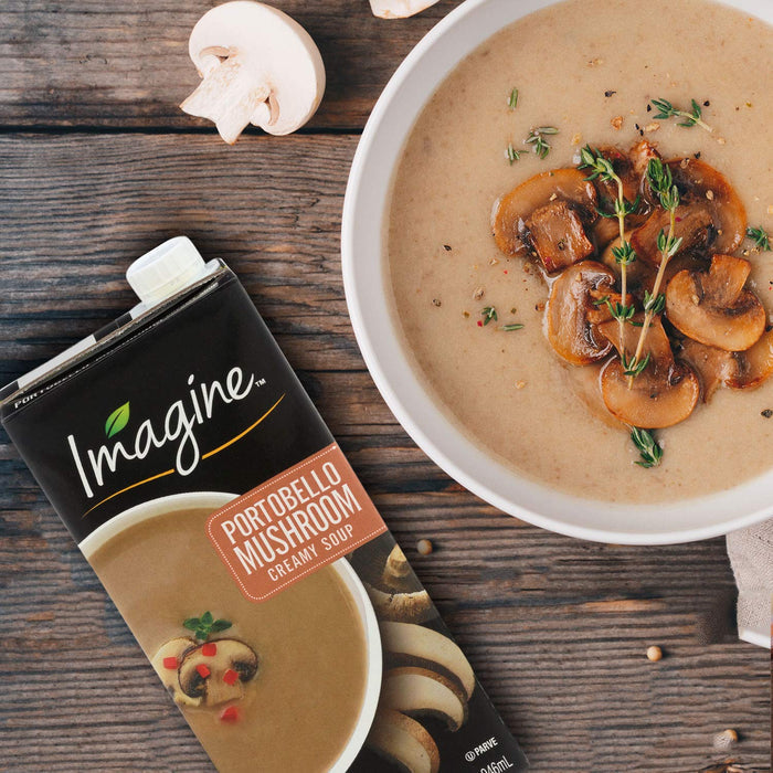 Imagine Creamy Portobello Mushroom Soup – Office Pantry Soup for Fast Desk Lunches