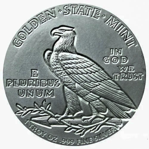 Incuse Indian 1 oz Silver Round (BU)