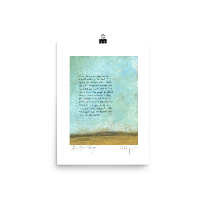international beautiful things (bird & brush) print