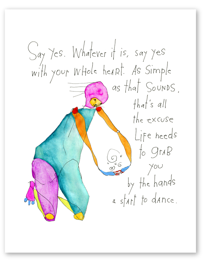 international say yes print