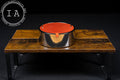Isamu Kenmochi Orange Melamine and Chrome Ashtray