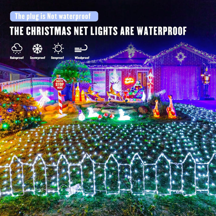 JMEXSUSS Clear Wire Net Lights – Minimalist Patio and Garden Decor with Nearly Invisible Installation