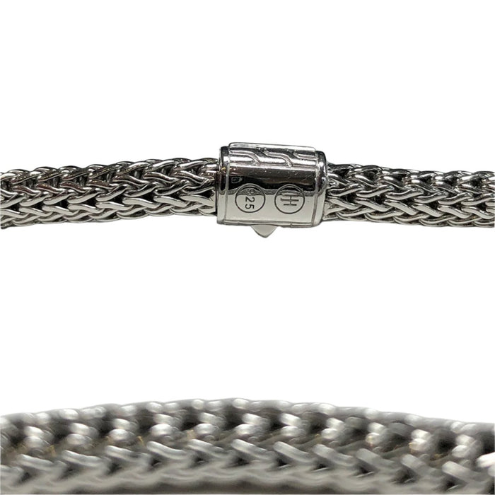John Hardy Silver Classic Chain Bracelet With Sapphire
