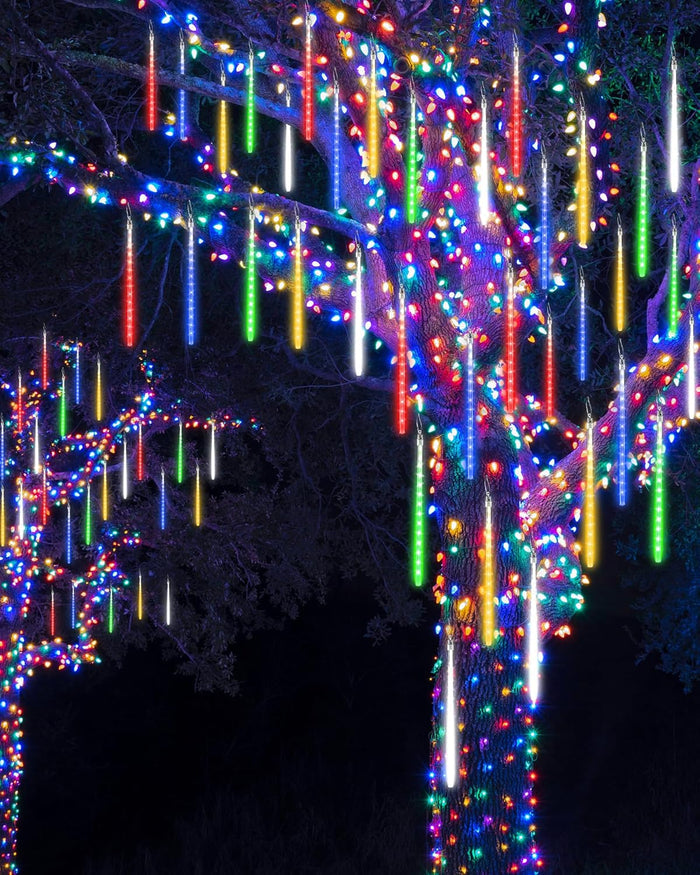 Joomer Cascading Icicle Lights – Indoor Home Aesthetic Accent, 10 Tube LED String for Window, Mantel & Bookshelf