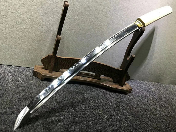 Katana,Handmade High carbon steel burn blade,Beech wood,Length 30" - Chinese sword shop