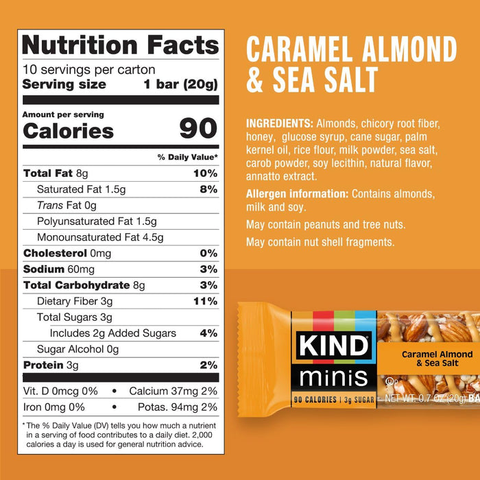 heart-healthy almonds listed as the first ingredient