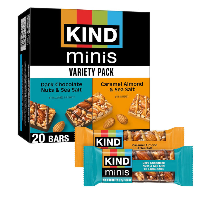 0.7 oz bite-sized bars in 20-count resealable variety pack