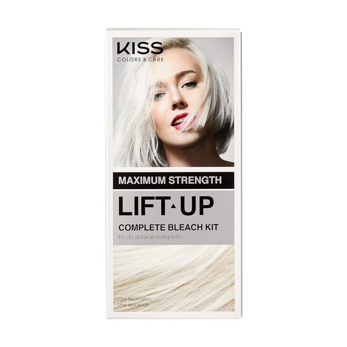 complete 6-piece kit: powder lightener, 40 volume developer, brush, gloves, tray, and plex serum