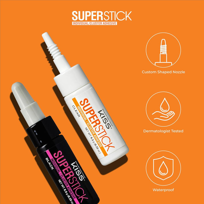 KISS SuperStick Cluster Adhesive — Premium Pro Grade Formula for Elevated Lash Looks