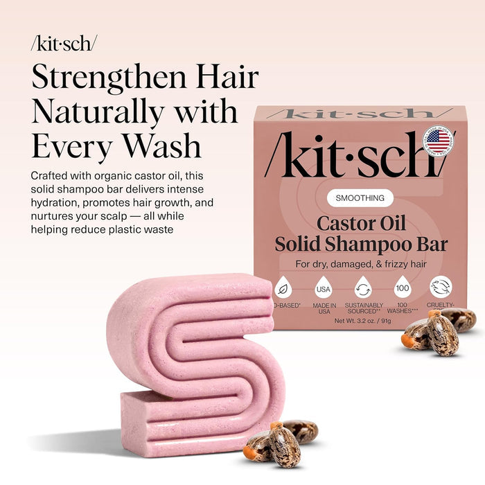 solid 3.2oz bar format that lasts equivalent to two liquid shampoo bottles