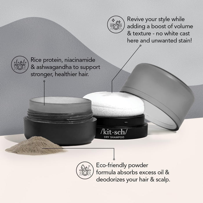 tinted powder formula available in light and dark shades to match multiple hair colors