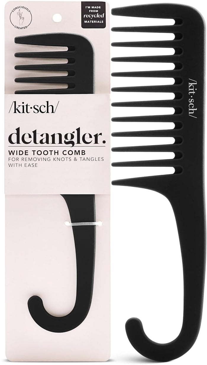 wide-tooth design engineered for detangling curls, waves, and thick textures