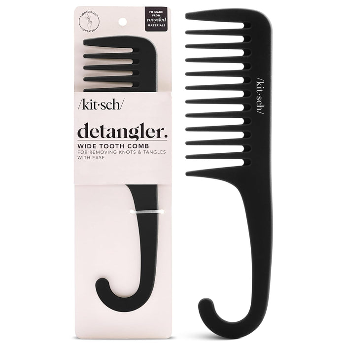 Kitsch Wide Tooth Comb – Gentle Hair Treatment Tool for Spa-Style Deep Conditioning at Home