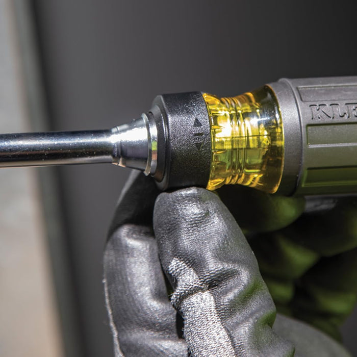 Klein Tools 15-in-1 Ratcheting Screwdriver – Workshop Efficiency Tool for Trades and DIY Pros