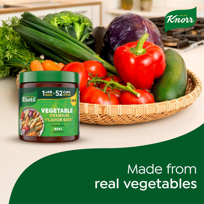Knorr Premium Plant-Based Vegetable Stock Paste for Low-Sodium Clean Eating and Comfort Drinks