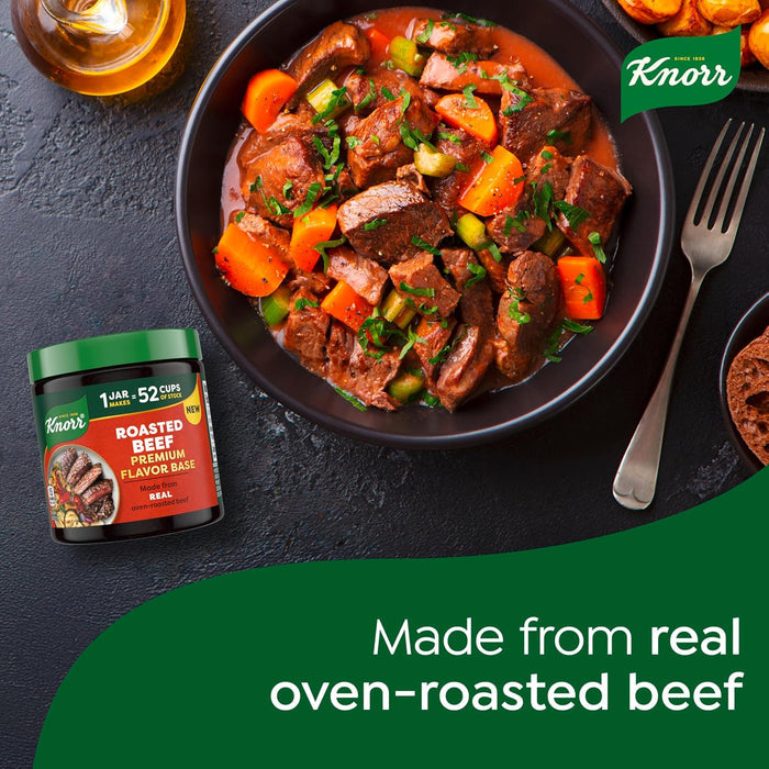 Knorr Roasted Beef Base – Streamlined 11oz Jar for Intentional, Clutter-Free Meal Prep