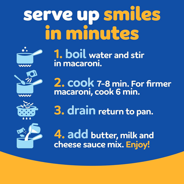 Kraft Original Mac & Cheese Wholesome Pantry Staple for Mindful Family Meals