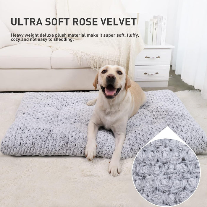 heavy weight deluxe plush / rose velvet cover with non-shedding, breathable surface