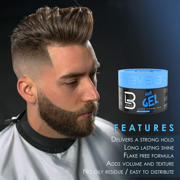unscented, gender-neutral gel base safe for all hair types