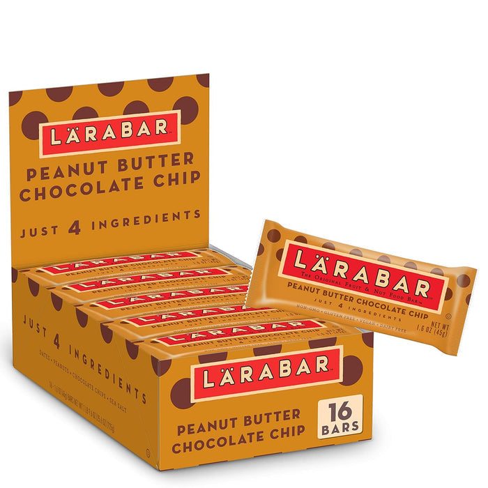 short 4-ingredient formulation: dates, peanuts, semisweet chocolate chips, sea salt