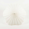 32 Inch White Paper Parasol Umbrella, Scallop Blossom Shaped - LunaBazaar.com - Discover.Decorate. Celebrate.
