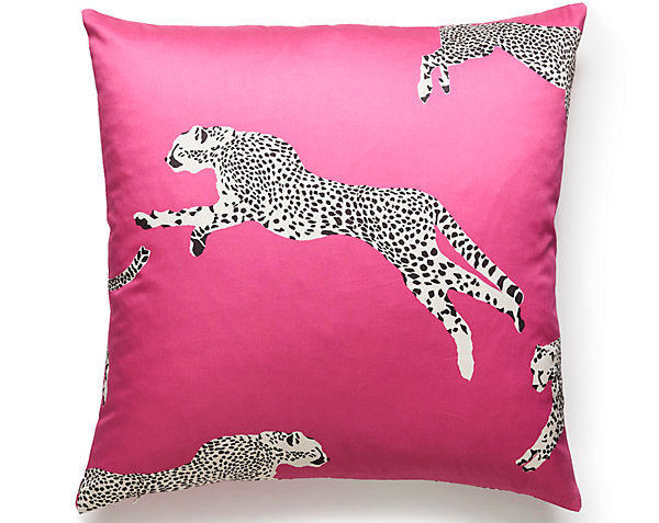 LEAPING CHEETAH PILLOW