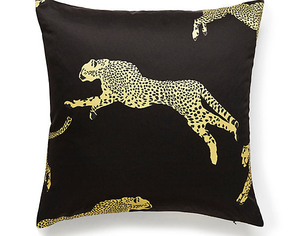 LEAPING CHEETAH PILLOW