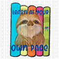Learn at your own pace PNG