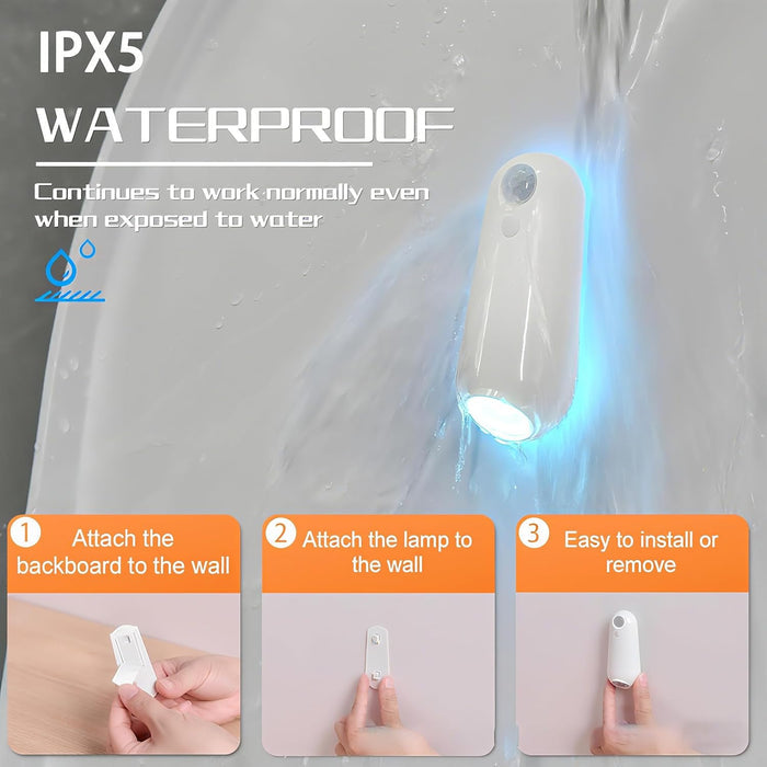 8 selectable colors plus color-changing rotation mode controlled by touch