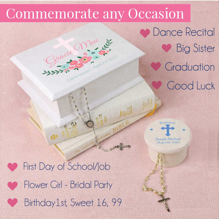 Lift Top Jewelry Box - Pink Teal Princess Castle