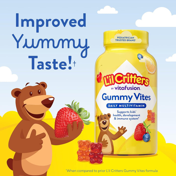 L'il Critters Gummy Vites – Daily Kids Nutritional Support for Picky Eaters, Clean Ingredients
