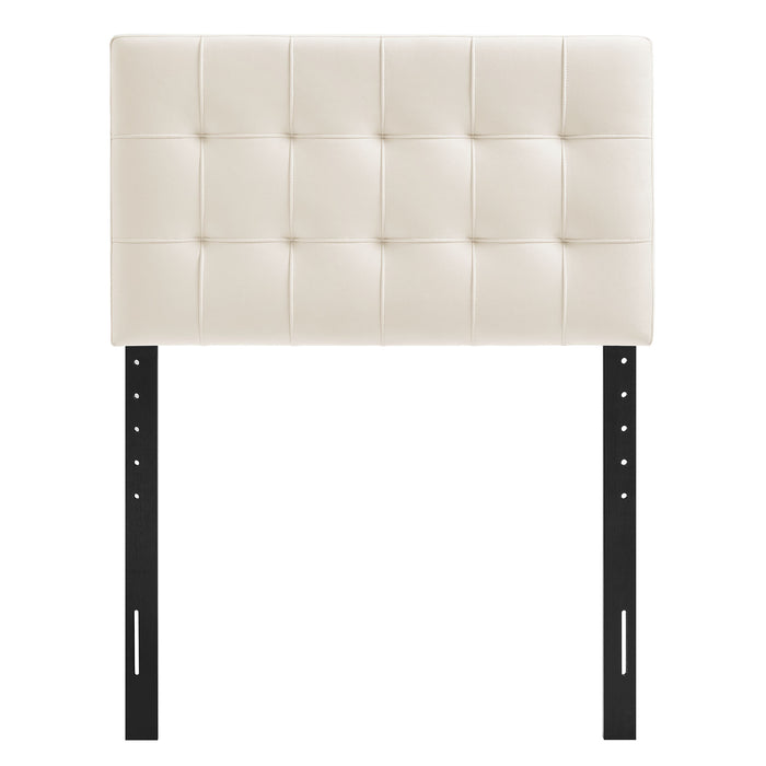 Lily Stain-Resistant Performance Velvet Twin Size Headboard