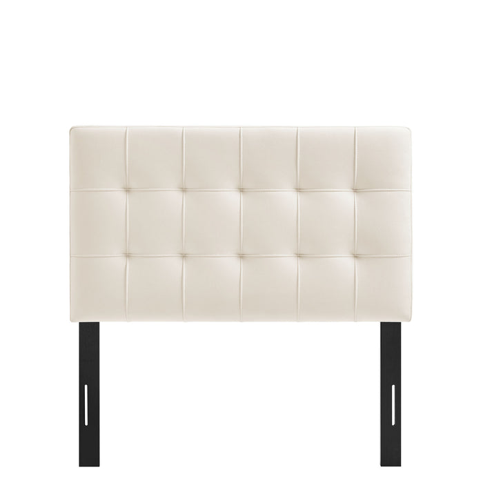 Lily Stain-Resistant Performance Velvet Twin Size Headboard