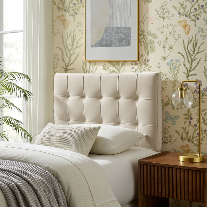 Lily Stain-Resistant Performance Velvet Twin Size Headboard