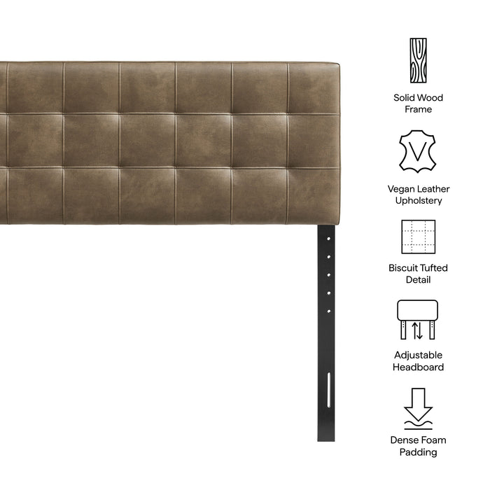 Lily Vegan Leather Queen Size Headboard