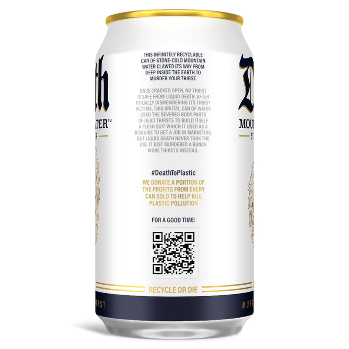 single-ingredient list: just mountain water