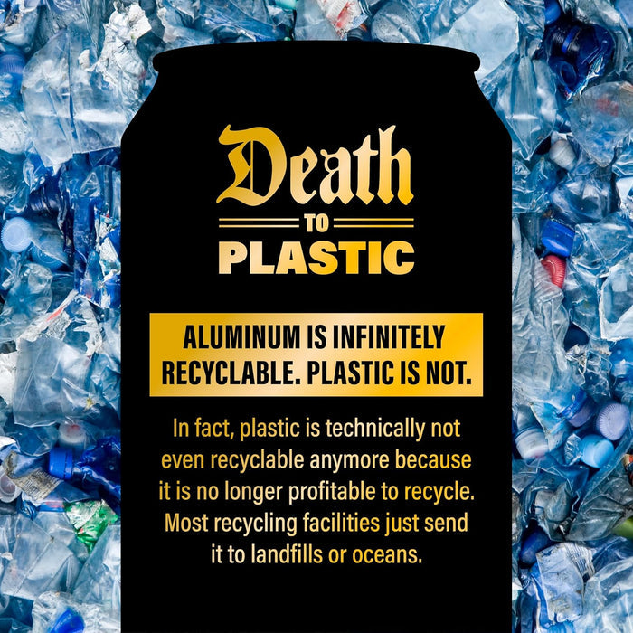 Liquid Death Still Mountain Water – Tallboy 19.2 Oz Aluminum Cans for Camping and Beach Days