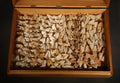 Vintage Entomological Moth Specimen Collection in Hinged Wooden Display Box