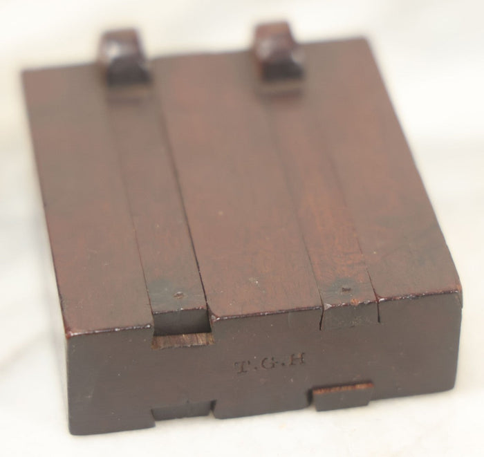 Lot 104 - Pair Of Antique Wooden Marking And Mortise Gauges With Brass Fittings And Maker's Marks