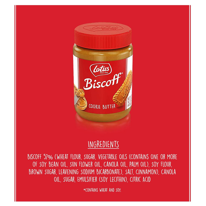 Lotus Biscoff Cookie Butter Spread – Plant-Based Indulgence for Healthy Snack Boards, No Artificial Additives