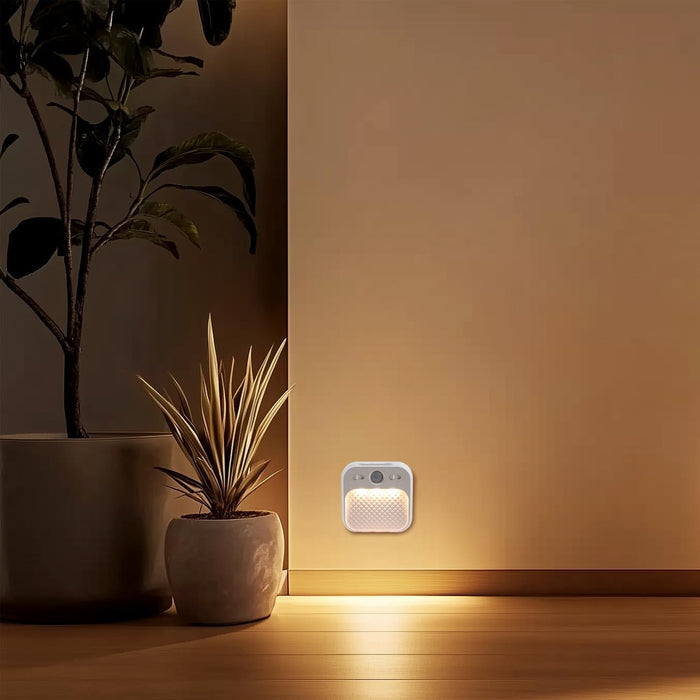 LumaGlow Rechargeable LED Night Light – Smokeless Hallway Motion Sensor Light for Seniors and Kids
