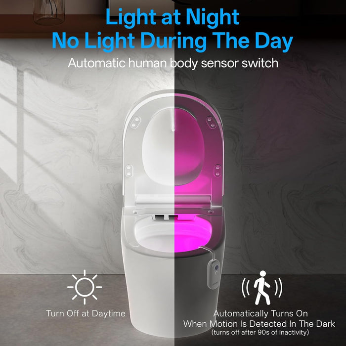 2-pack value bundle (two toilet lamps, one shared usb cable, user manual)