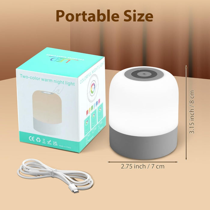 compact 2.75" x 3.15" egg shape with integrated carrying handle