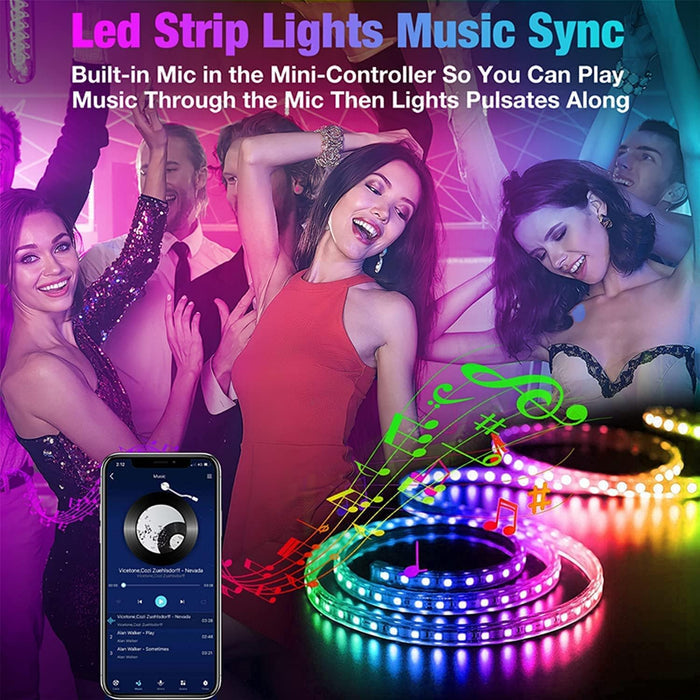 dual control: 44-key ir remote and bluetooth smartphone app